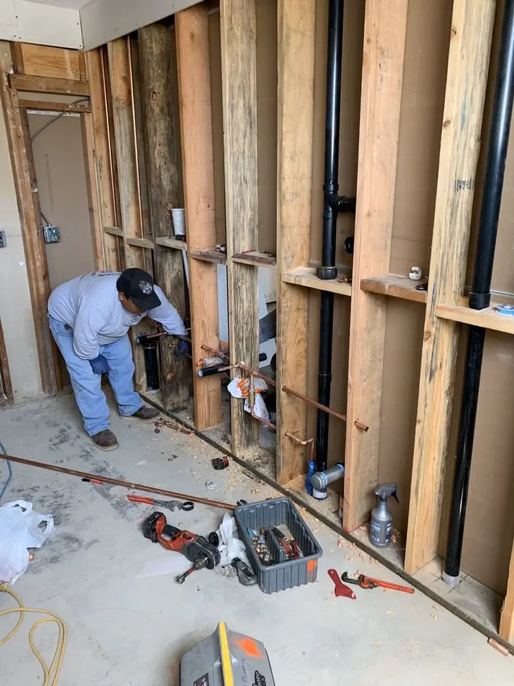 Commercial rough-in plumbing for Gas Line Repair in Lexington Leas